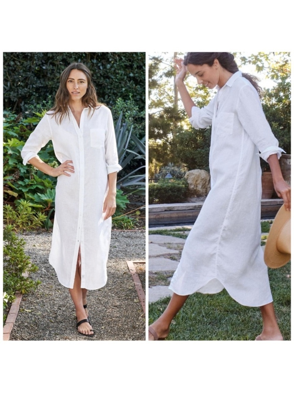 Frank & Eileen RORY White, Lived-in Linen Size XS​​